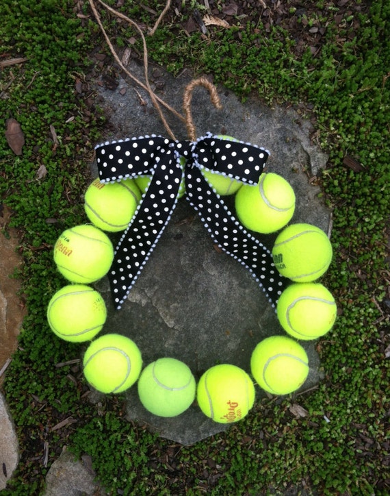 Tennis Gift Door Wreath Yellow Ball Pro Captain Player By DoLife