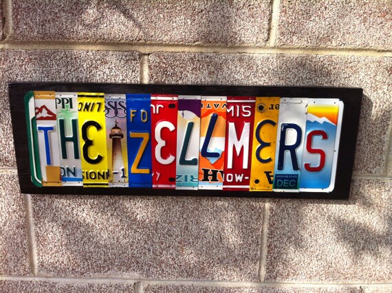 ON SALE NOW Custom Made To Order License Plate Sign by PlateSigns