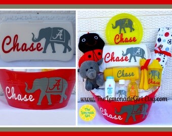 Personalized Basket, Personalized Baby Basket, Baby Shower Gift, Boy or