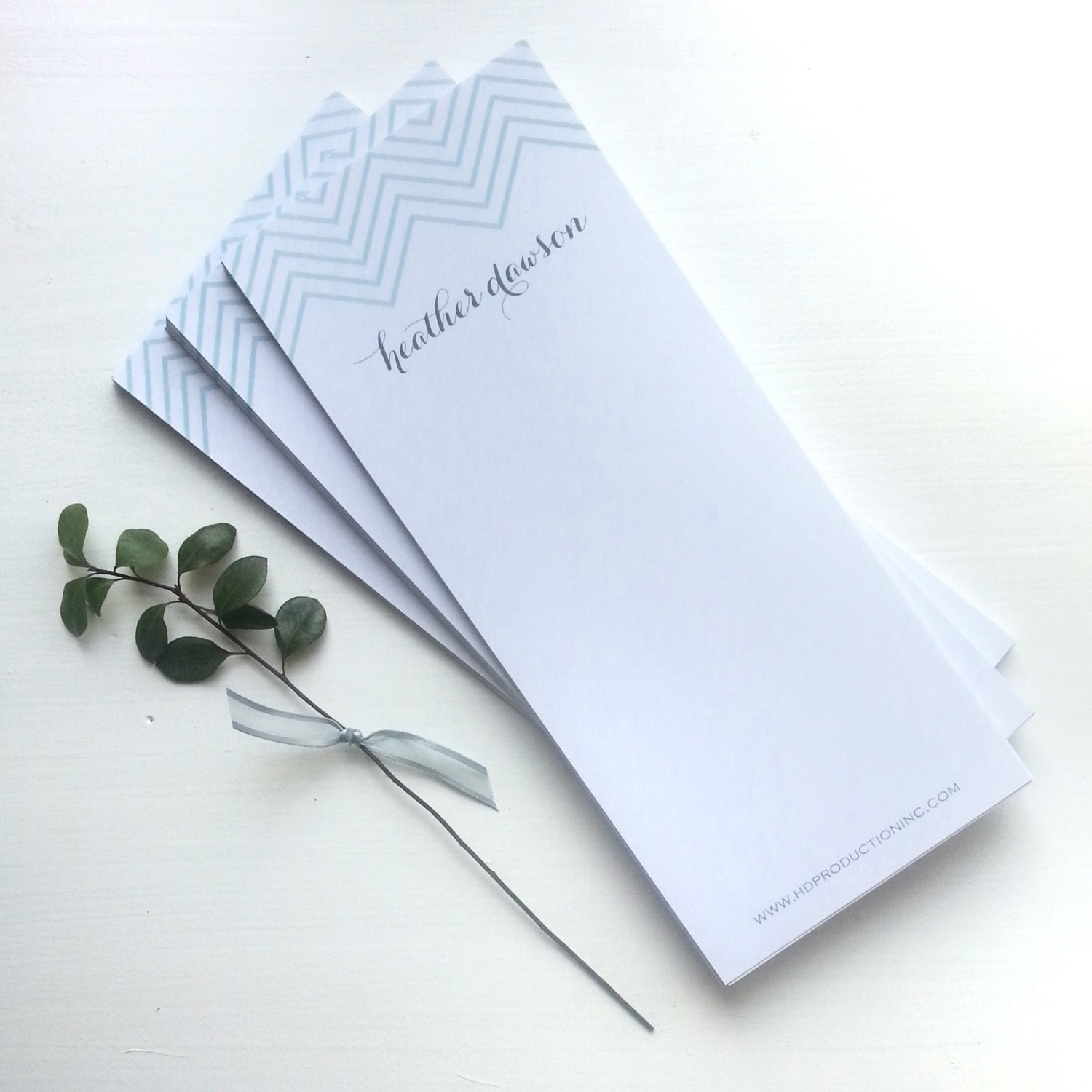 Items similar to Chevron Design Stationary Buck Slip Custom made