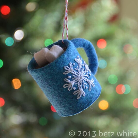 Hot Chocolate Ornament PDF PATTERN