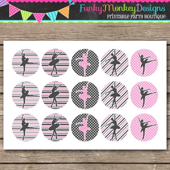 INSTANT DOWNLOAD ~Ballet Dancer Ballerina~ 4x6 Digital 1" Inch Bottle Cap Image/Digital Collage sheet Il_570xn