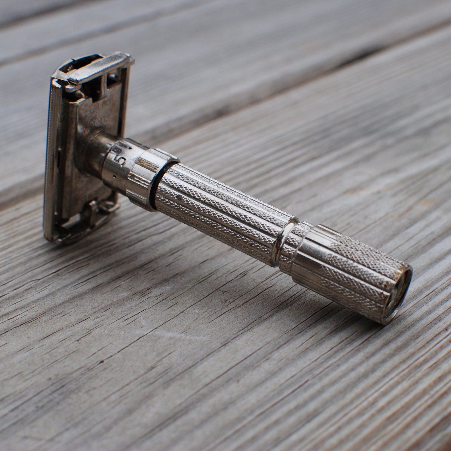 Vintage Gillette Fat Boy Adjustable Safety Razor DE Razor G2