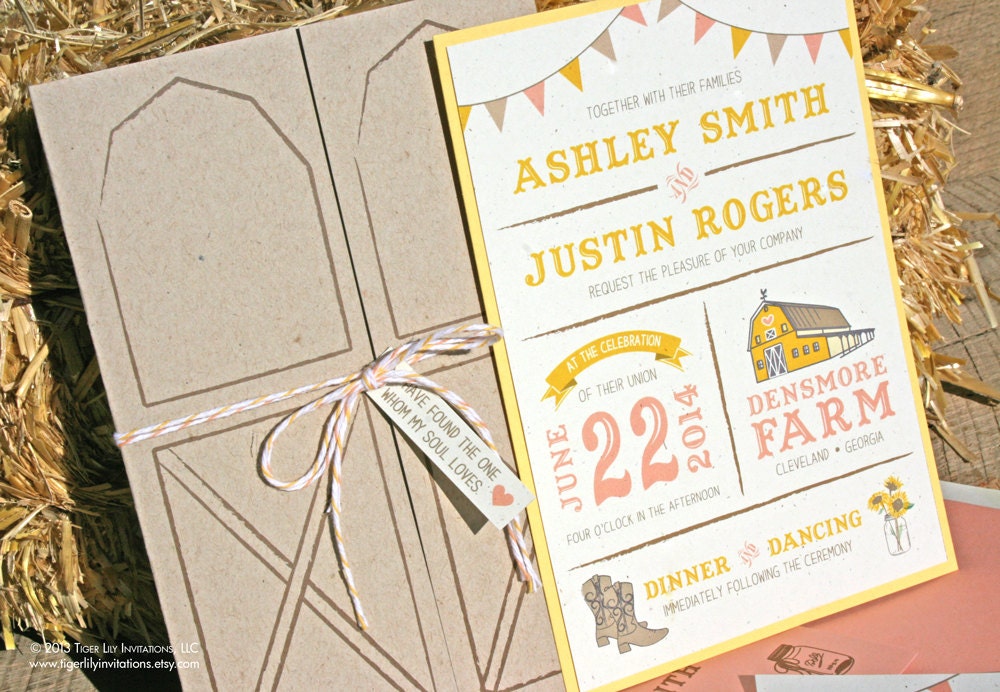 barn wedding invitation templates download photoshop