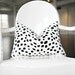 Decorative Pillow Cover- Togo- Dots- Spots- Black- White- Lumbar- 12x18" Lumbar