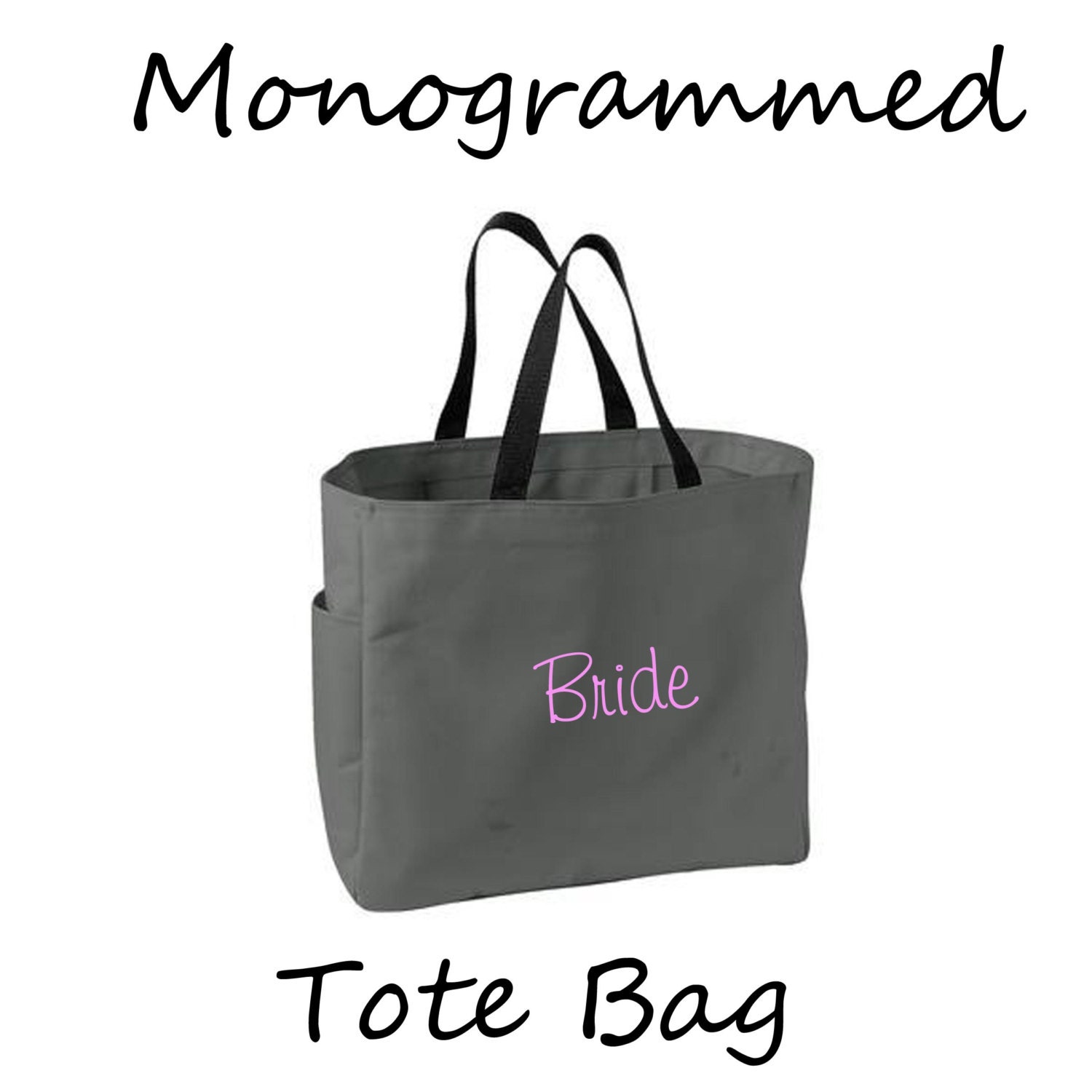 Personalized Tote Bag Bridesmaid Gifts (Set of 3)