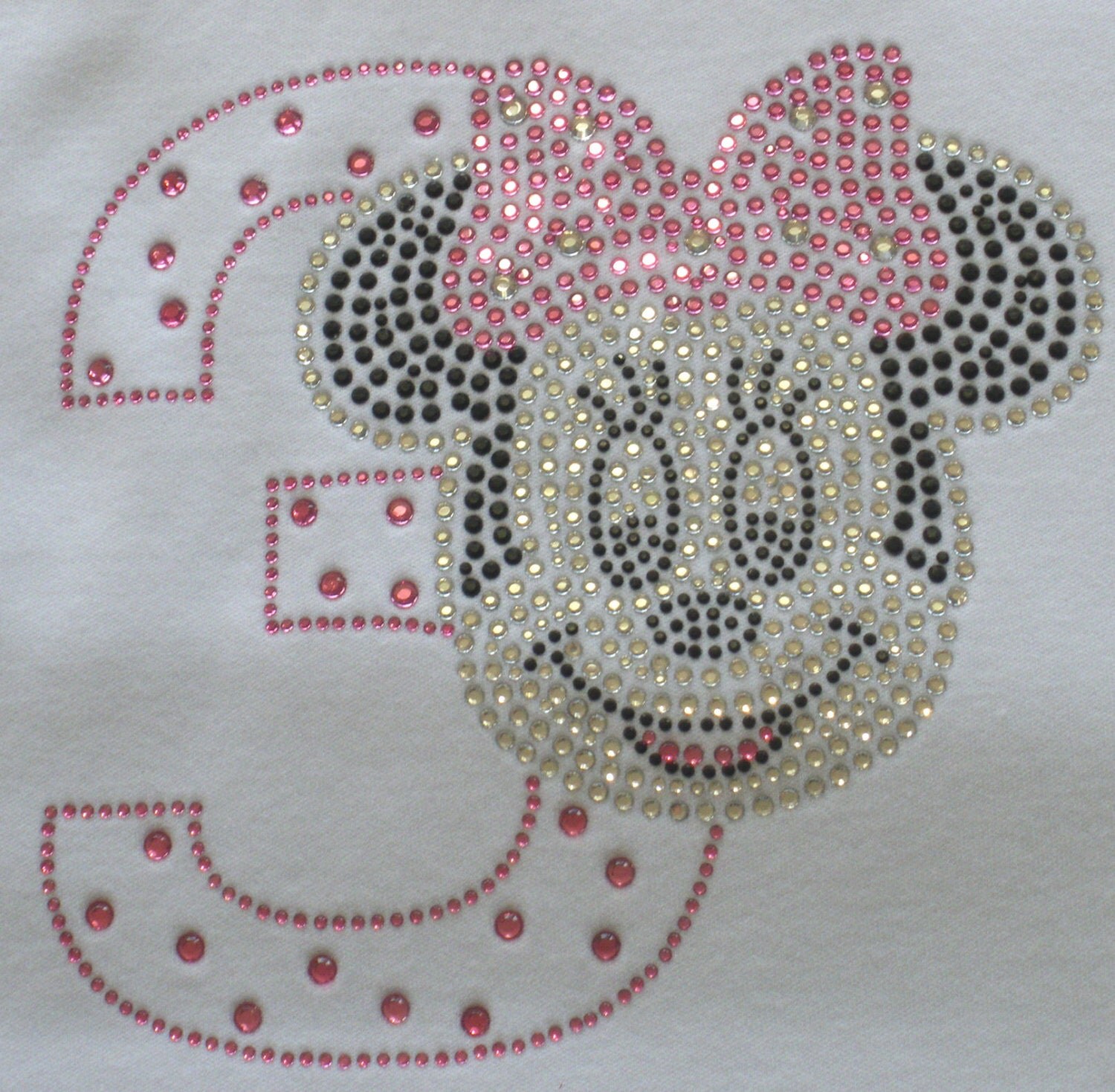 Minnie Mouse Rd Birthday Iron On Rhinestone Transfer In