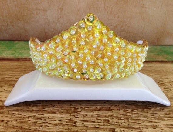 Beautiful Yellow Sequin Princess Belle Il_570xn