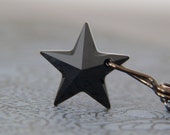Black Star Necklace - Swarovski Crystal Necklace - Lightborn