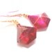 VALENTINES DAY Raspberry Ruby Quartz Luxe Earrings, Wire Wrapped Gemstones, CZ Sparkle, Festive Fashion Accessory Elegant Your Daily Jewels