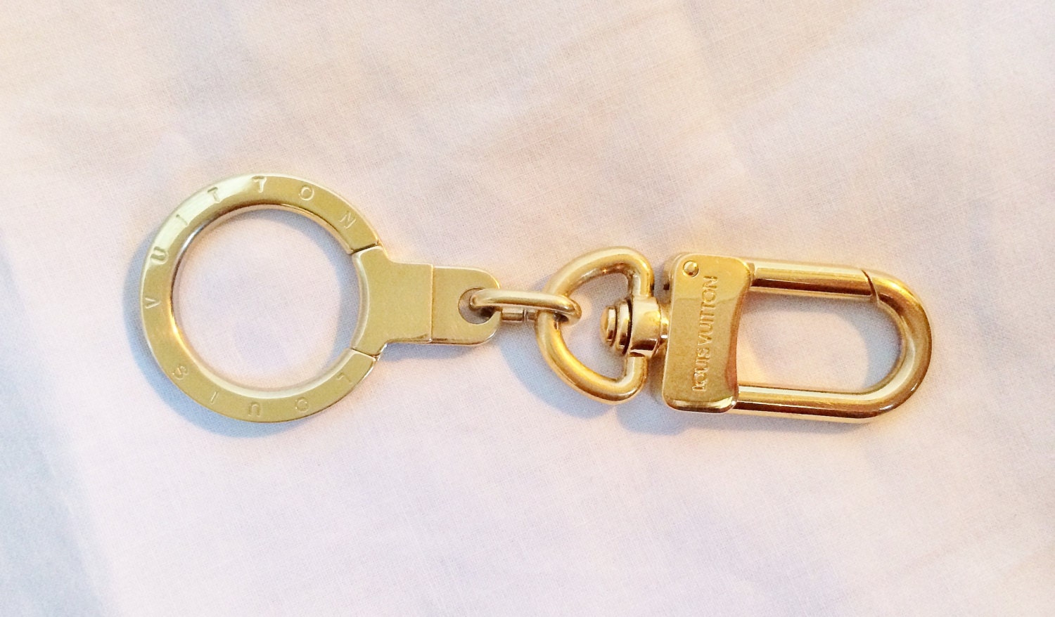 Items similar to Authentic Vintage Louis Vuitton Strap Extender Keychain Key Ring Bag Charm on Etsy