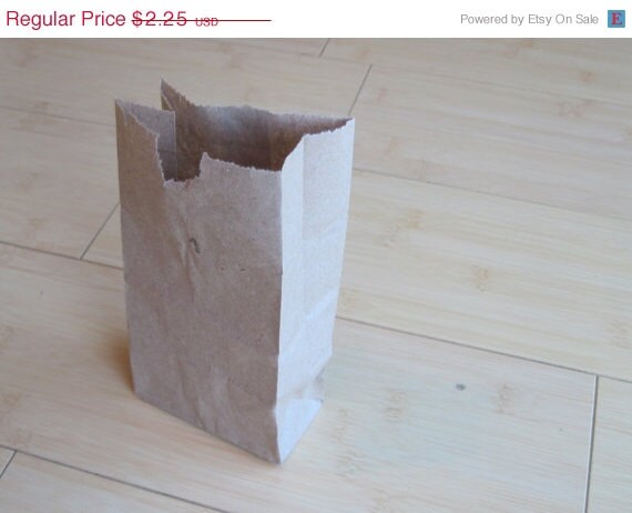 Cyber Week SALE 10% OFF 25 SMALL Brown Kraft Paper Bags Il_570xn