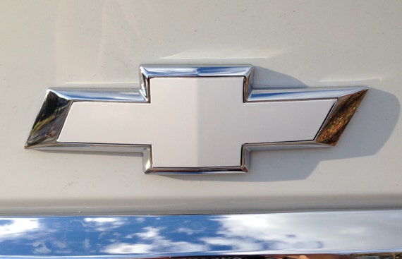 Chevy Bowtie Emblem Overlay Cover Decal 2 Sheets By JandiCoGraphix