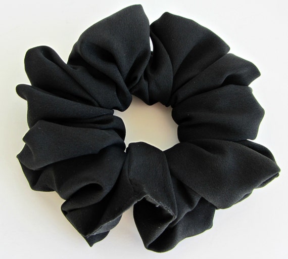 Black Hair Scrunchies Scrunchy Black Scruchie By Justscrunchies