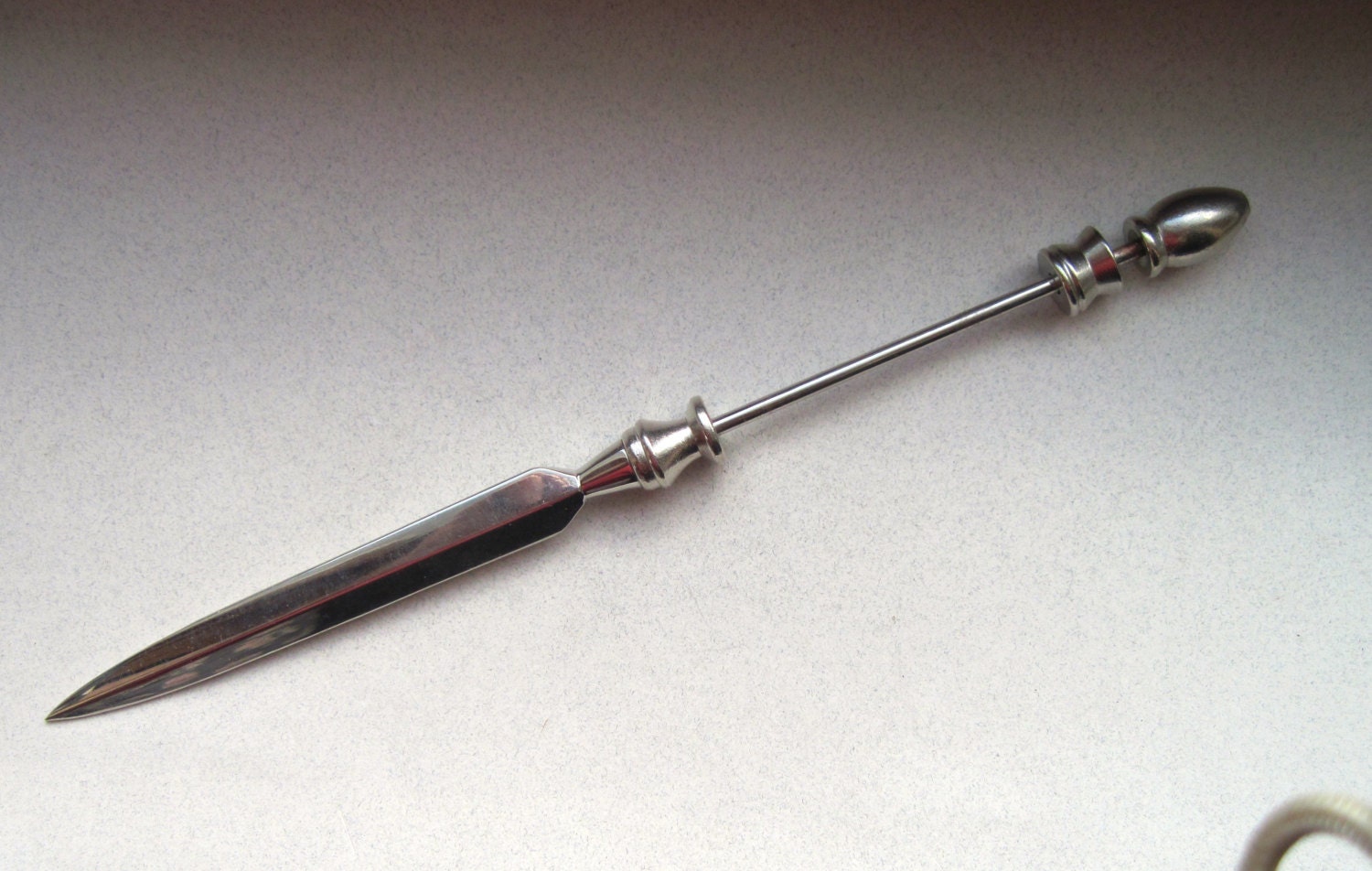 Sterling Silver Plate Letter Opener for Lampwork Beads - SeeSpotRunFindings