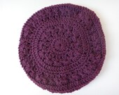 Crochet Floral Purple Hat - Hand Made - HandMadeBeLoved Crochet Floral Purple Hat - Hand Made - HandMadeBeLoved
