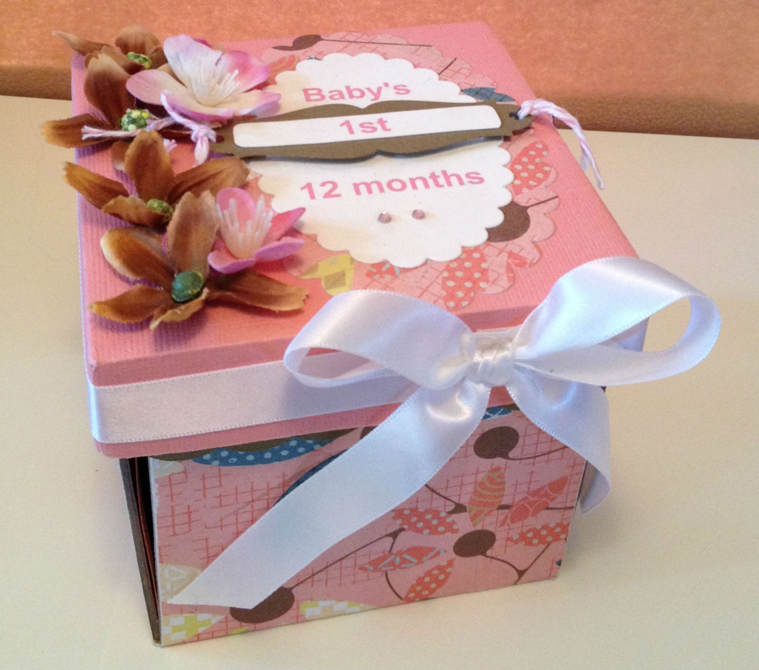 EXPLOSION BOX original handmade baby gift baby by CherylsCraftNook