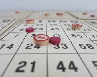 Popular Items For Vintage Bingo Cards On Etsy