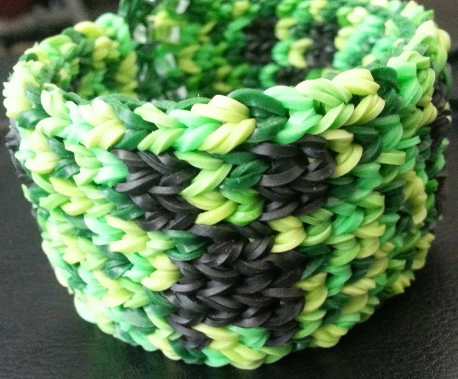 Minecraft Creeper Rainbow loom Rubber Band by ...