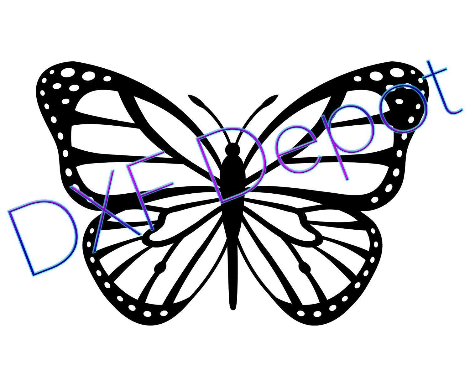 Butterfly Dxf Format Cnc Cut File Vector Art Clip Art The Best Porn