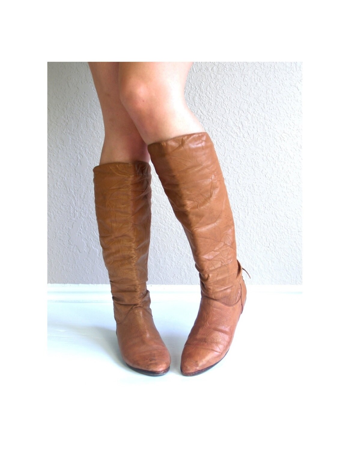 caramel thigh high boots