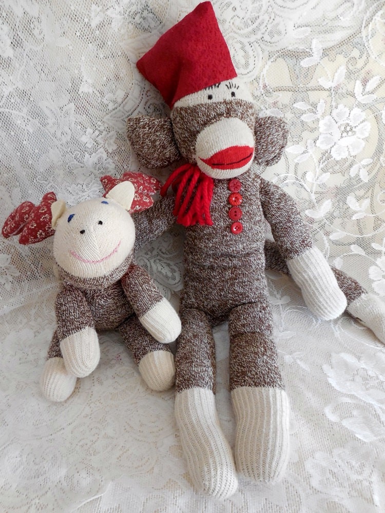 reindeer sock monkey