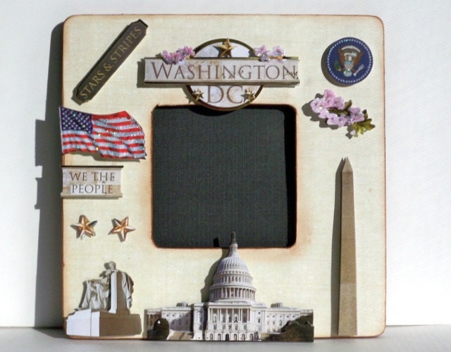 Picture Frame Memory Frame Washington DC Photo by AuriesDesigns