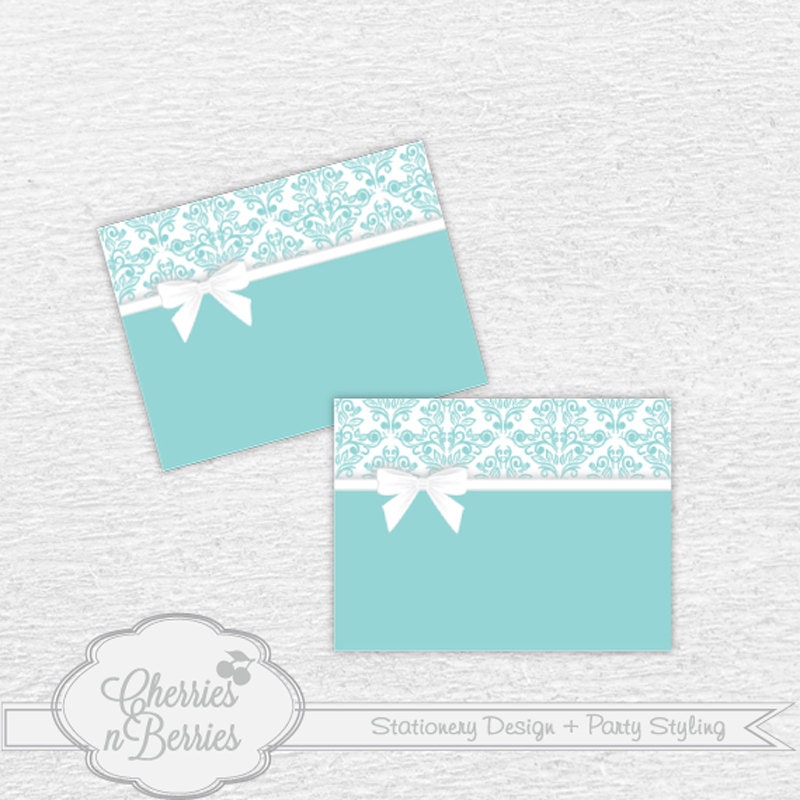 Tiffany's Inspired Bridal Shower - Fancy Labels Il_570xn