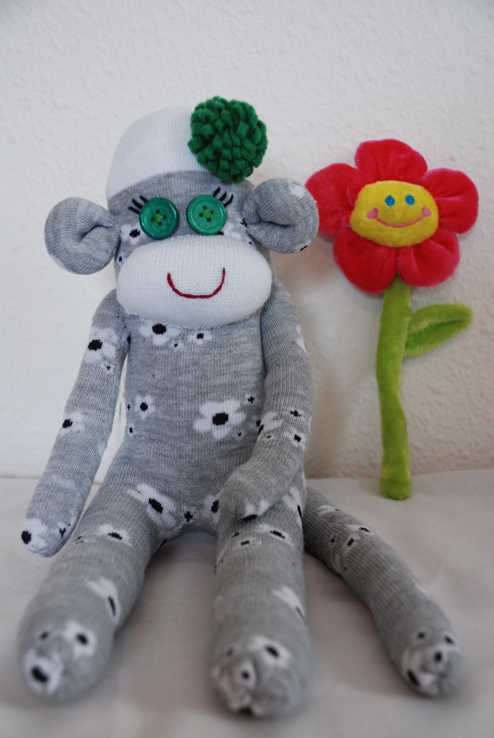 gray sock monkey