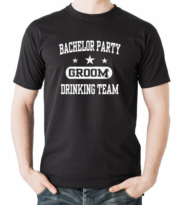 Bachelor Party Groom Drinking Team Best Man T Shirt Wedding