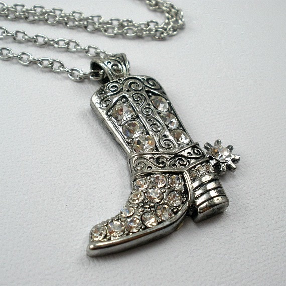 Cowboy Boot Jewelry Cowboy Boot Necklace Cowboy by TiffanyJDesign