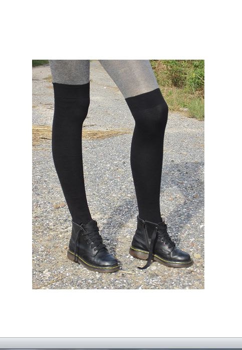 black knee high socks plus size
