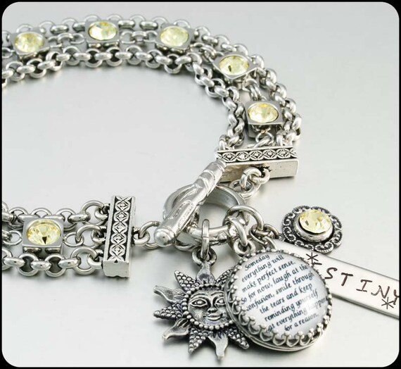 Affirmation Jewelry Meaningful Bracelet Hope by BlackberryDesigns