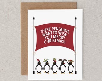 Funny Christmas Card. Sarcastic. Snarky. Modern. by FlytrapOnE