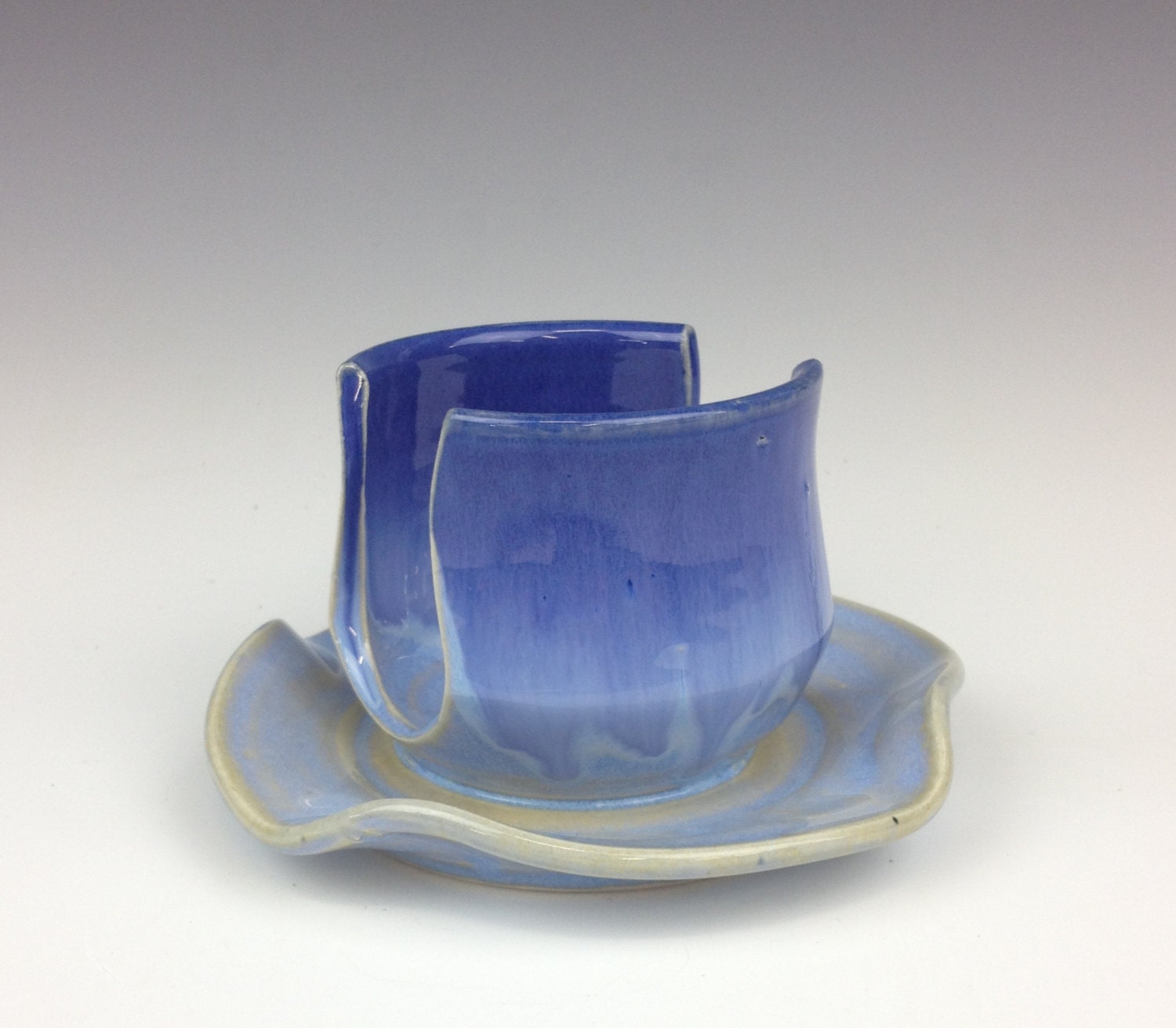 Sponge Holder-Royal Paradise Blue with altered edges FREE SHIPPING