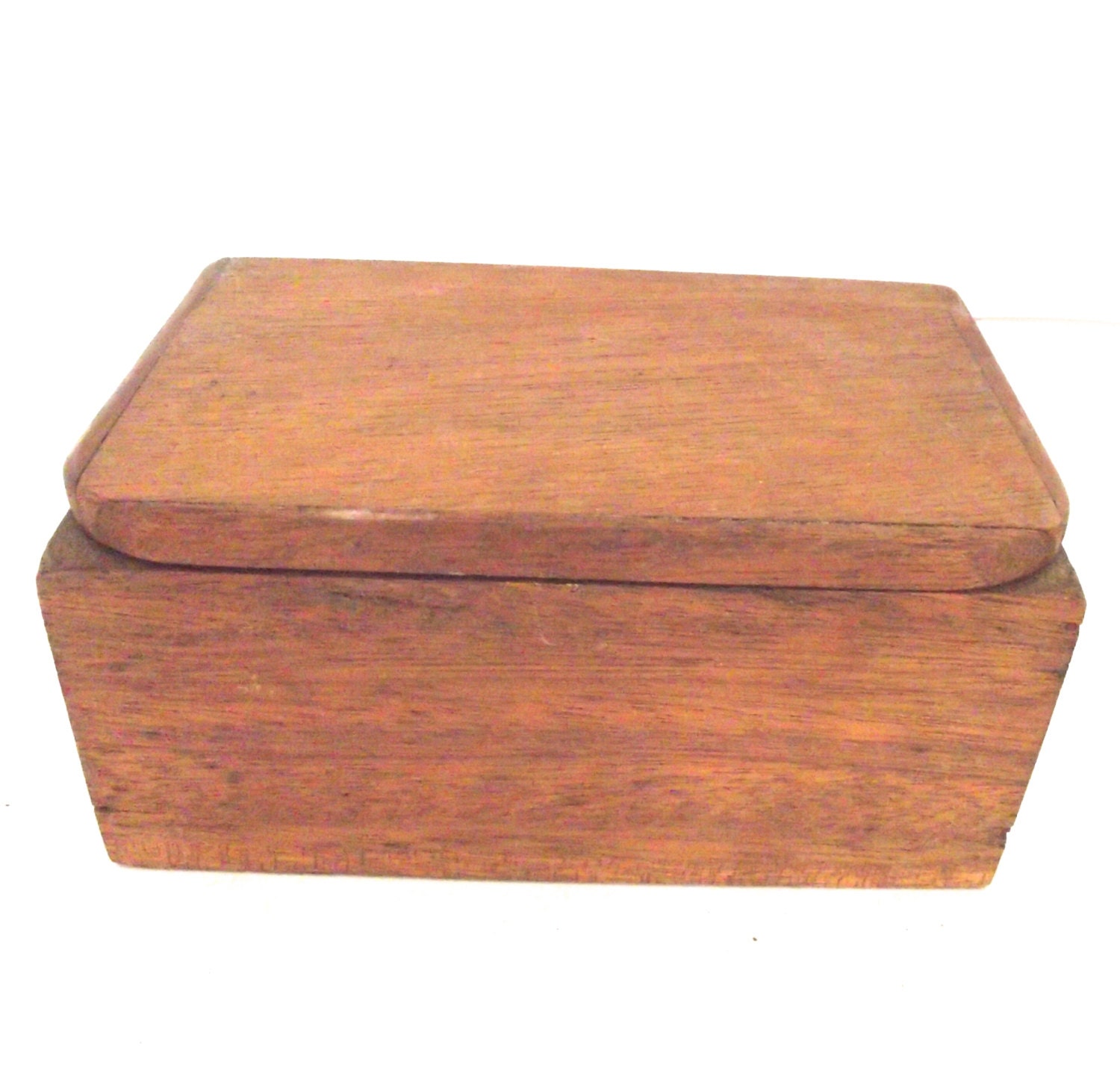 wooden toy box with hinged lid