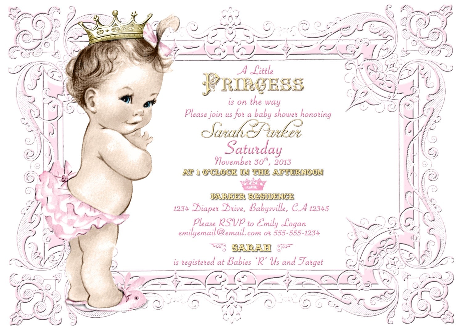 free vintage baby shower clip art - photo #17