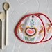 nordic scandinavian kitchen pair of potholders - repurposed - christmas kitchen