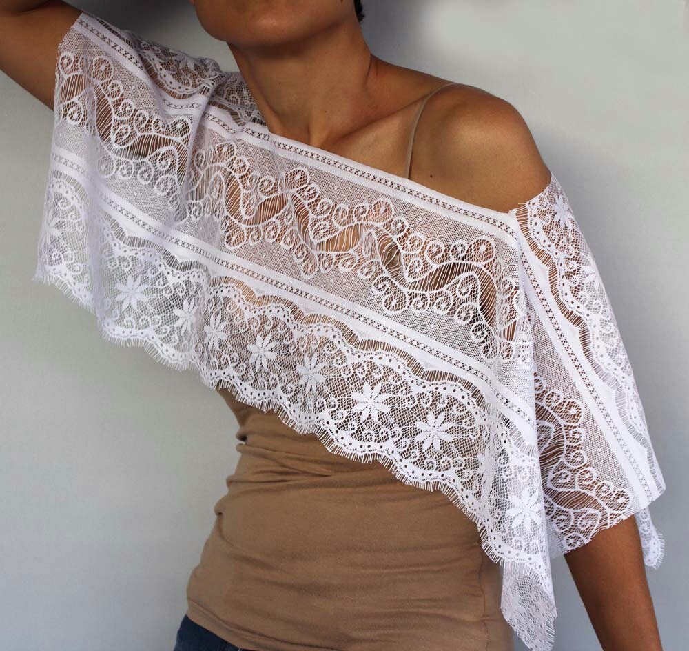 lace shoulder wrap