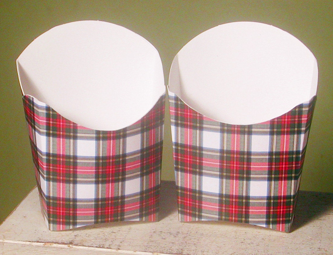 Tartan Plaid Party Favor Box - Set of 12 Il_570xn