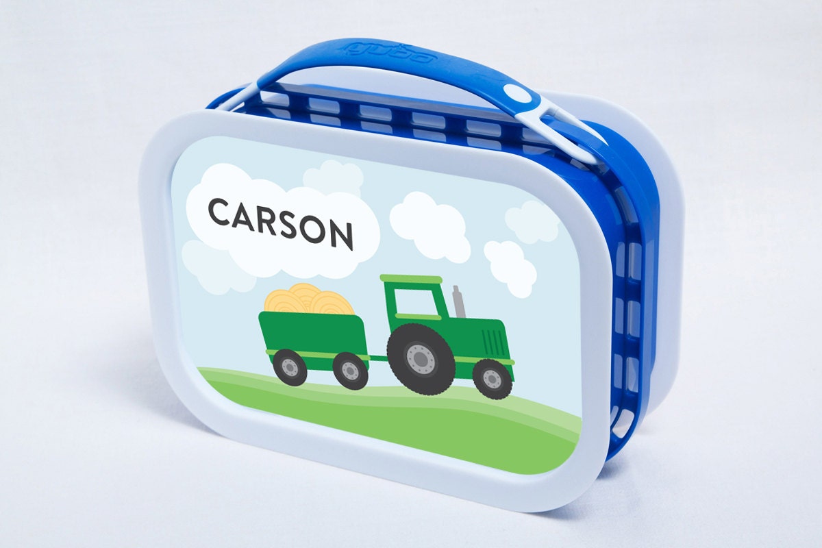 Personalized Childrens Lunchbox - Tractor / Farm Tractor Il_570xn
