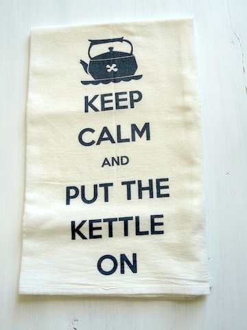 Items Similar To Keep Calm And Put The Kettle On Printed Quirky Tea