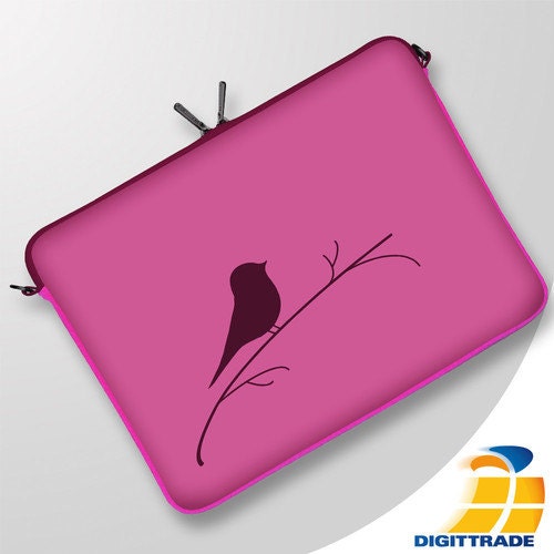 PINK designer laptop bags for 13 15 17 inch by Digittrade on Etsy