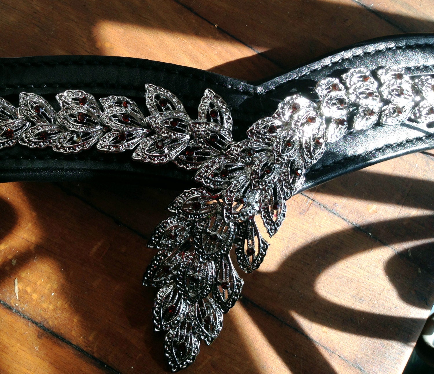 Phoenix Tail Browband for Horse Bridle with by OkoKoniaBrowbands