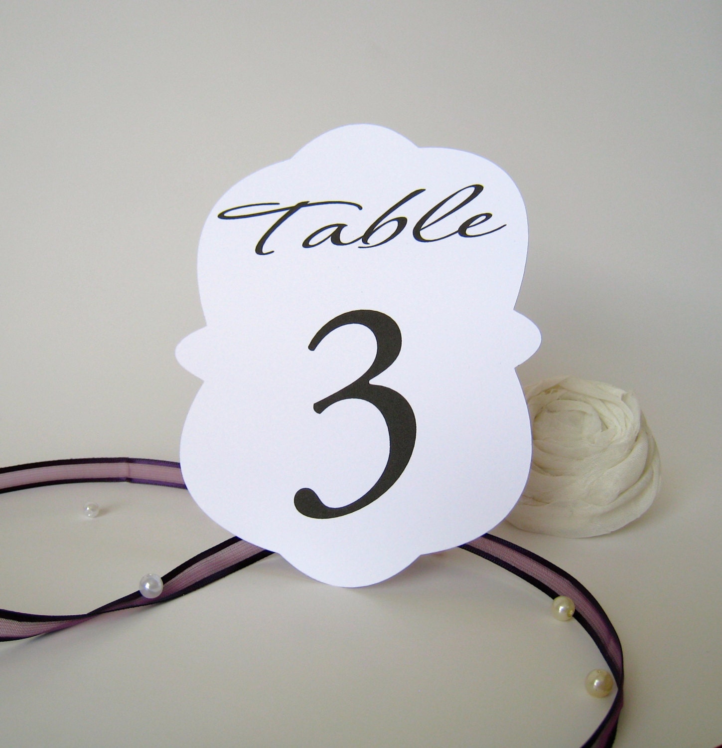 Wedding table numbers, wedding table number cards, set of 10 - PaperLovePrints