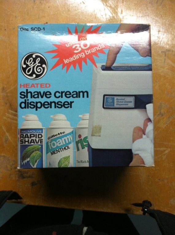 Vintage GE Heated Shave Cream Dispenser with by SecondGlanceGoods