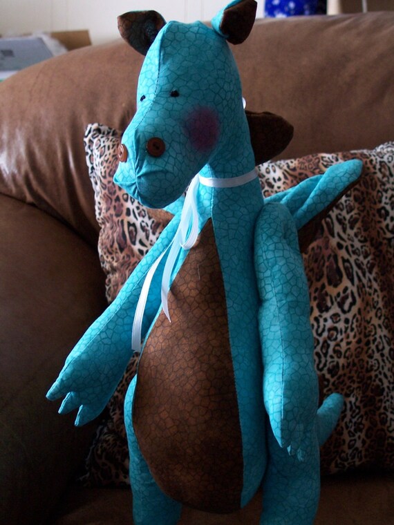 Items similar to Stuffed Dragon, Plush Dragon, Toy, Whimsical Dragon ...