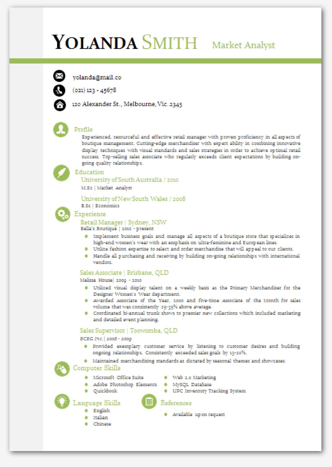 Best Resume Template For Microsoft Word