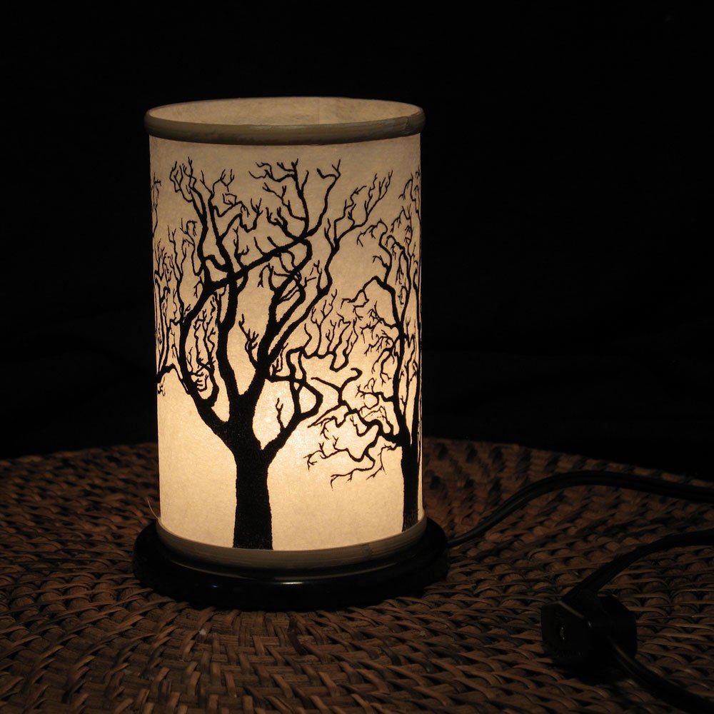Table top Night Light Electric Shoji Lantern Small by earthsteps
