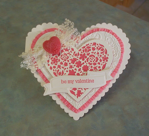 Valentines Day Card using Stampin Up Designer Cuts and P.S. I Love You